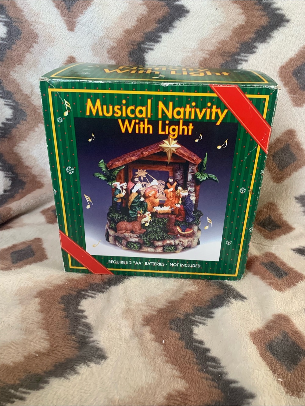 Vintage Cracker Barrel Nativity Musical Light Christmas Decor 1999 Retired